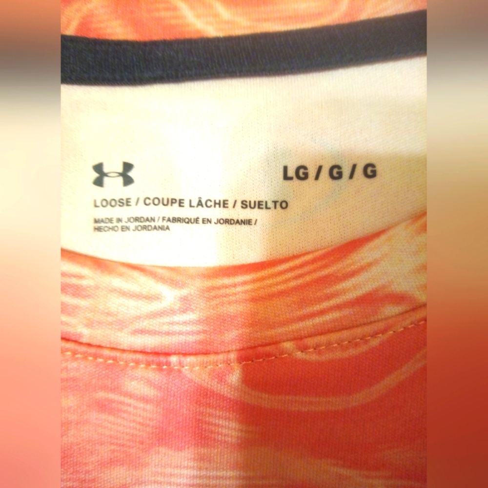 Under Armour Orange Athletic Shirt